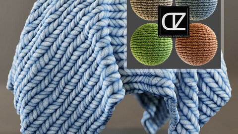 PBR - WOOL FABRIC MINI PACK IN 4 COLORS - 4K MATERIALS