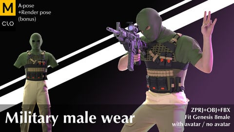 Military male wear