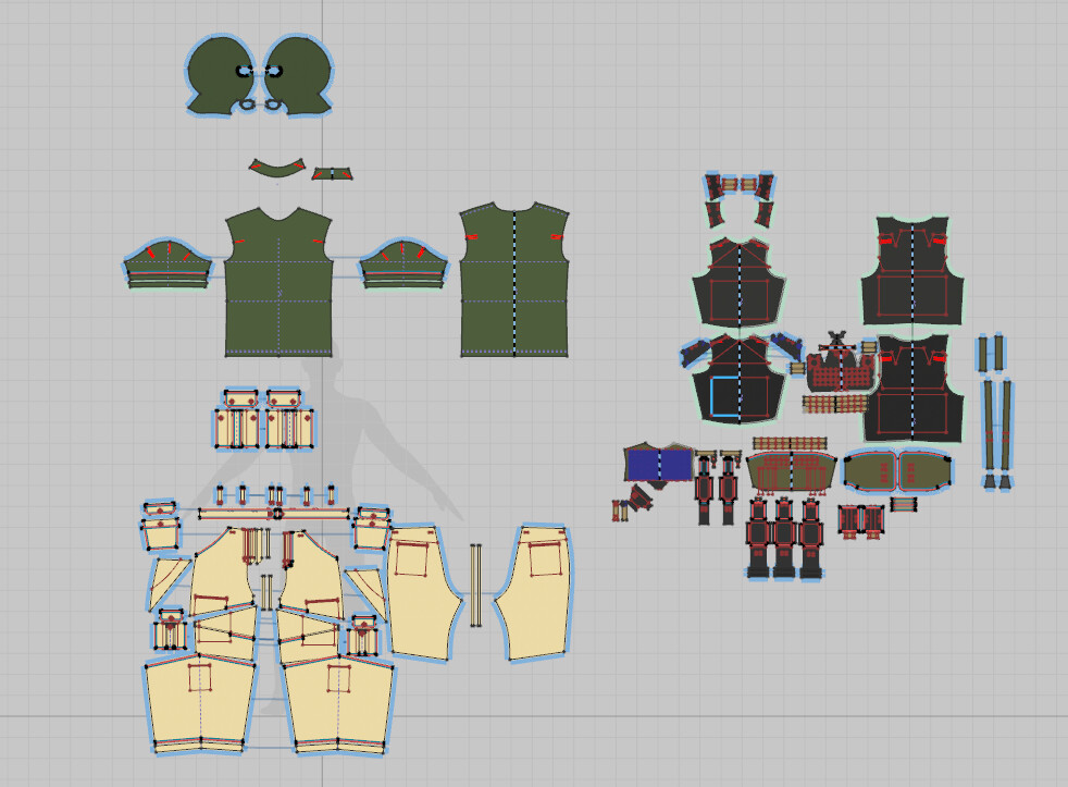 ArtStation Military male wear Game Assets