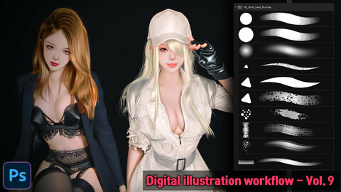Digital illustration workflow - Vol.9