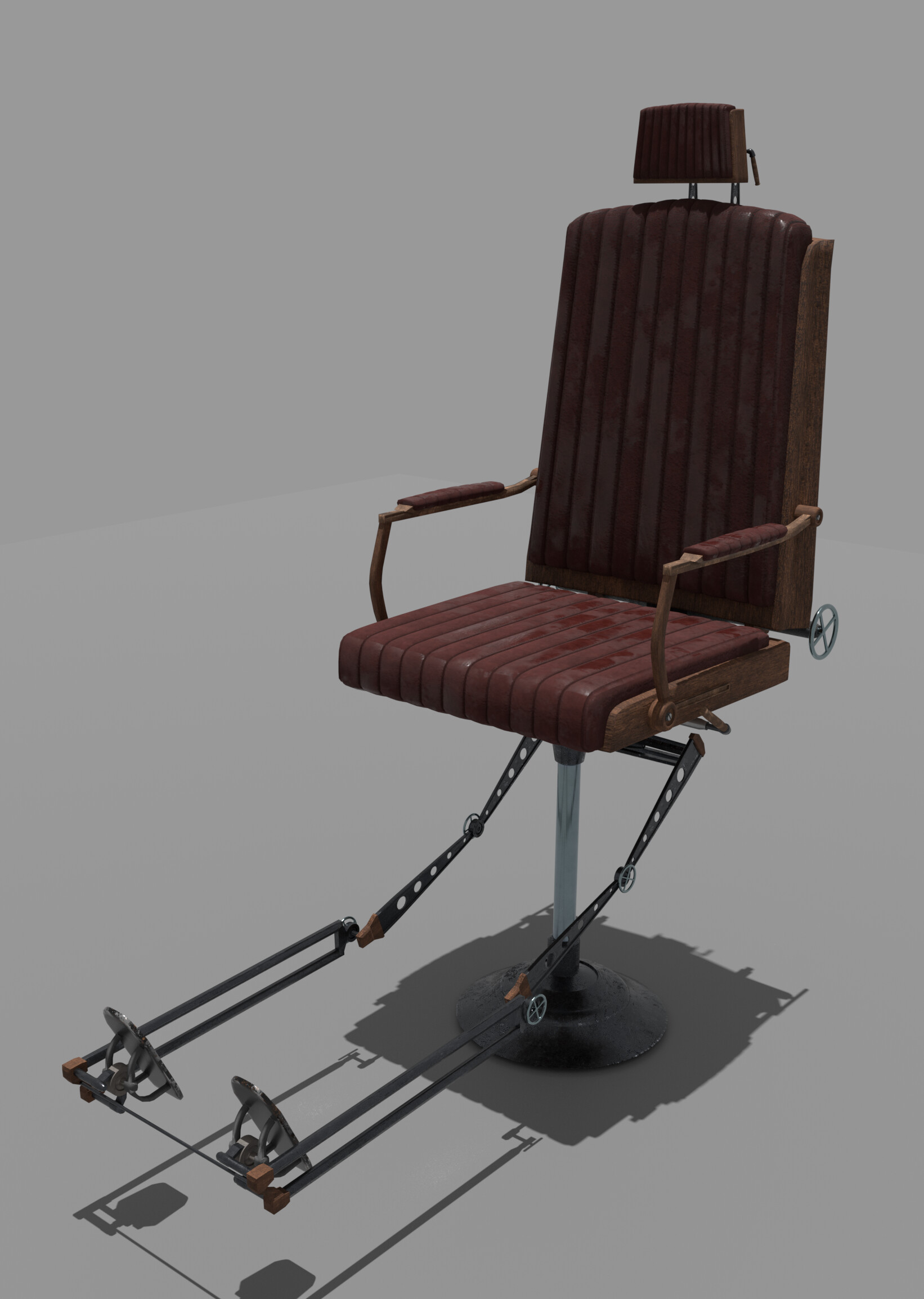 ArtStation - Steampunk chair Low-poly 3D model | Resources