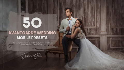 50 Avantgarde Wedding Mobile Presets Pack