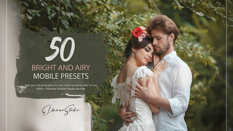 50 Bright and Airy Mobile Presets Pack