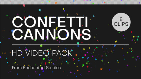 Confetti Cannon Overlays - Video Pack