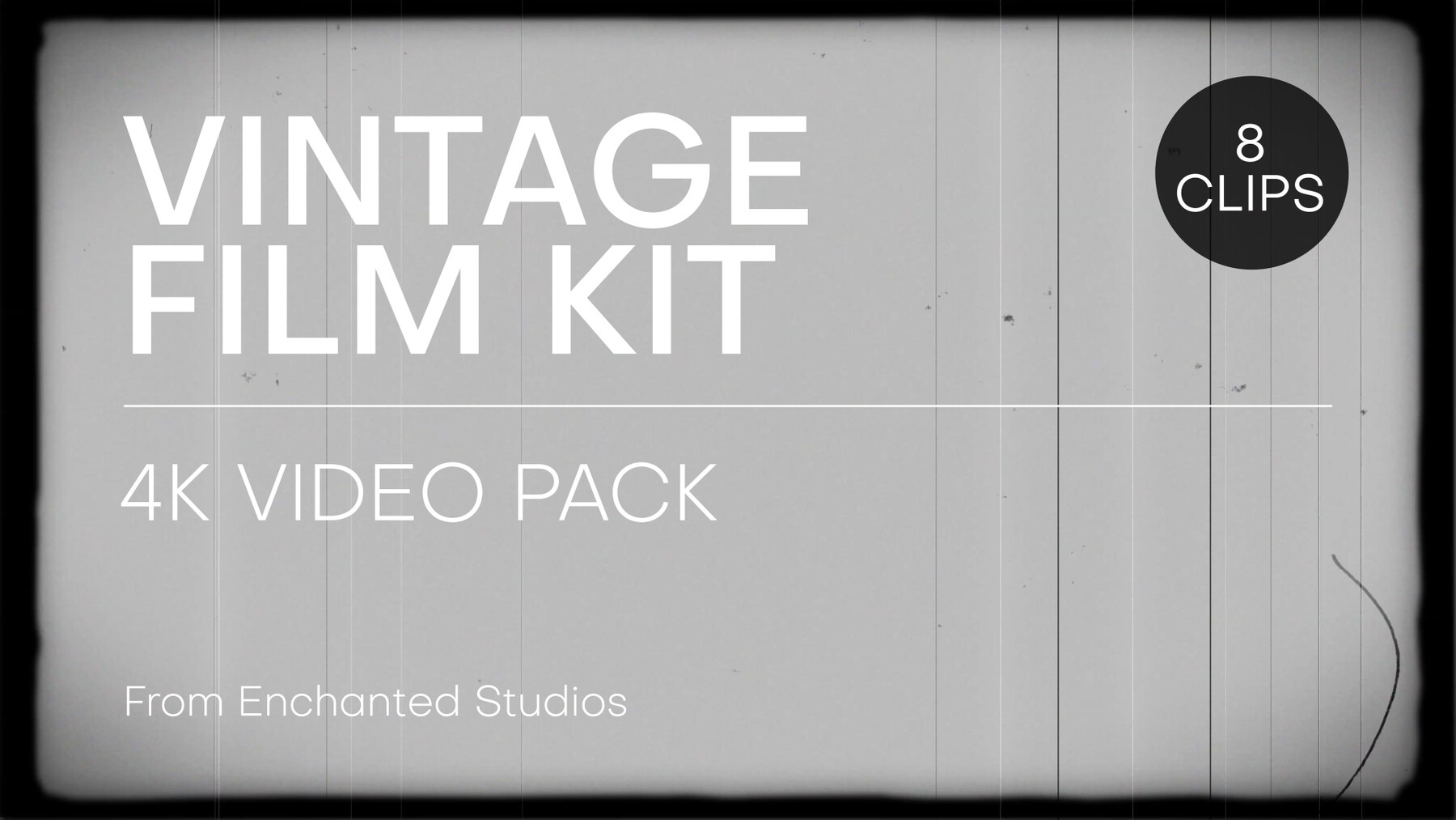 ArtStation - Vintage Film Overlay Kit - 4K Video Pack