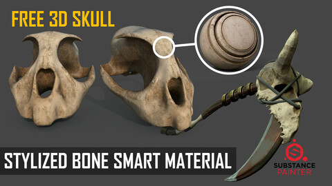 Stylized Bone Smart Material for Substance Painter