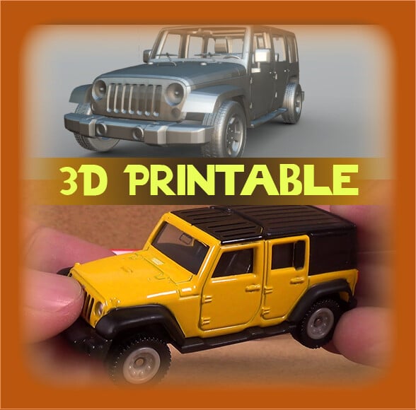 ArtStation - Jeep Wrangler 3D PRINT READY | Resources