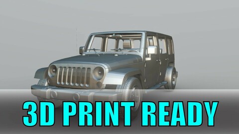 Jeep Wrangler 3D PRINT READY | Resources - ArtStation
