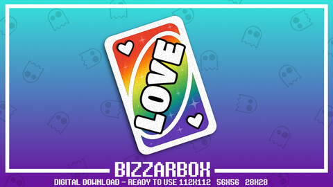 Twitch Emote: Love Card