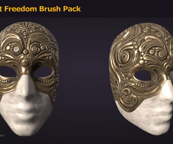 ArtStation Ornament Freedom Brush Pack Substance Painter Brushes