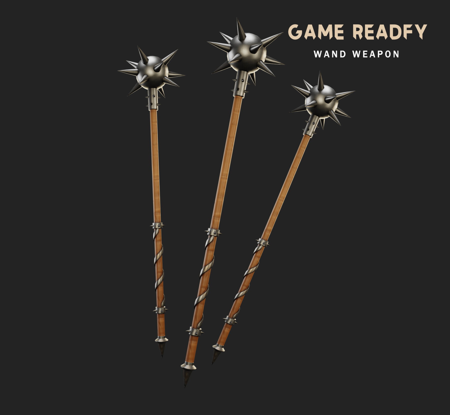 ArtStation Morning star ready for game Game Assets