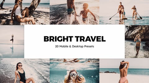 20 Bright Travel LUTs and Lightroom Presets