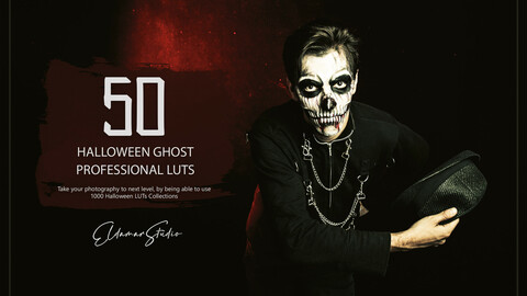 50 Halloween Ghost LUTs and Presets Pack