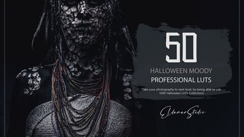 50 Halloween Moody LUTs and Presets Pack