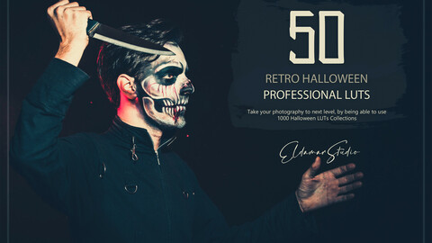 50 Retro Halloween LUTs and Presets Pack