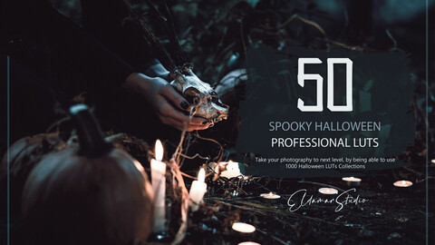 50 Spooky Halloween LUTs and Presets Pack