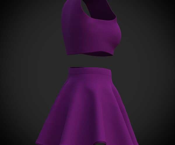 ArtStation Female table tennis outfit 3D tennis clothing Resources