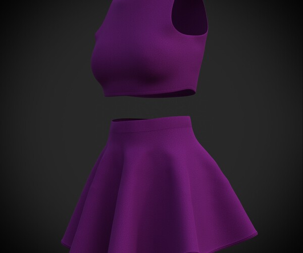 ArtStation Female table tennis outfit 3D tennis clothing Resources