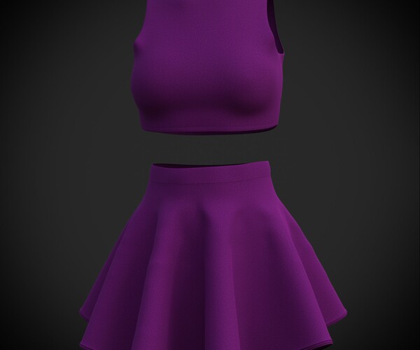 ArtStation Female table tennis outfit 3D tennis clothing Resources