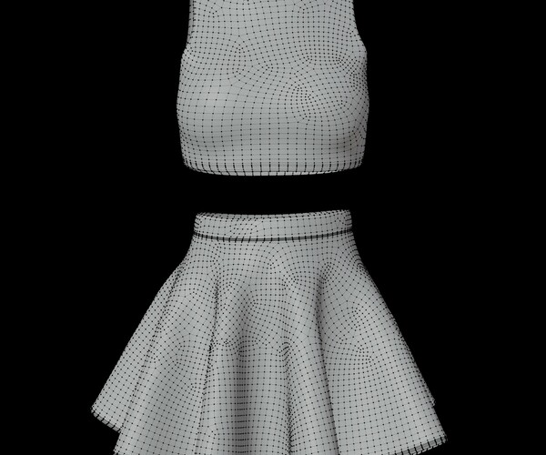 ArtStation Female table tennis outfit 3D tennis clothing Resources