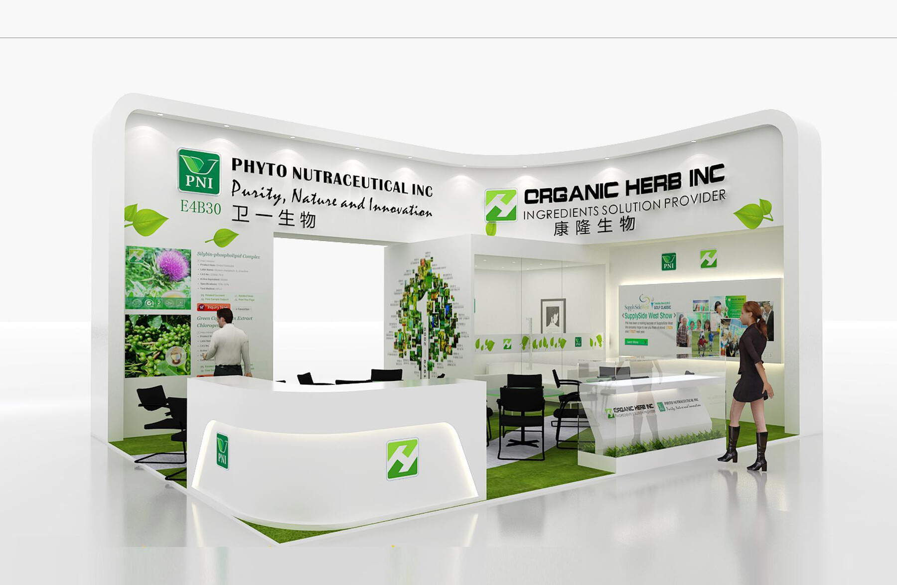 【Creative Booth Design】 Exhibition Stand Stall Four Side Open 8X9 - 3D Model by vivekt478