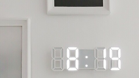 Brightness Control 3D LED Clock Alarm Clock