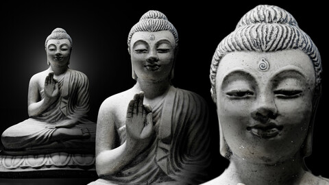 Stone Buddha Statue - Photoscanned