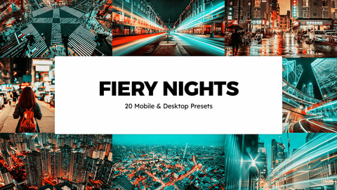 20 Fiery Nights LUTs and Lightroom Presets