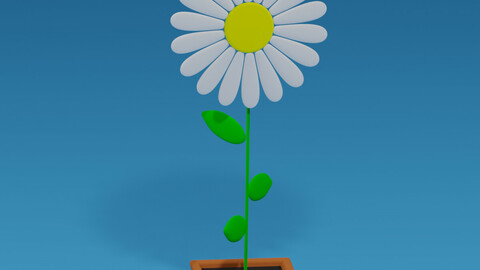 Cartoon Flower 3D model | Game Assets - ArtStation