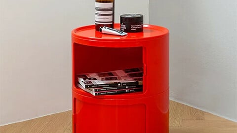 Genie round storage cabinet