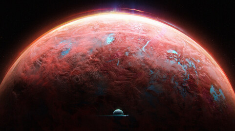 Pink planet (.blend .PSD).