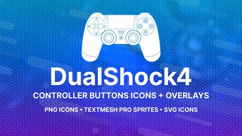 DualShock 4 Buttons Icons + Overlays