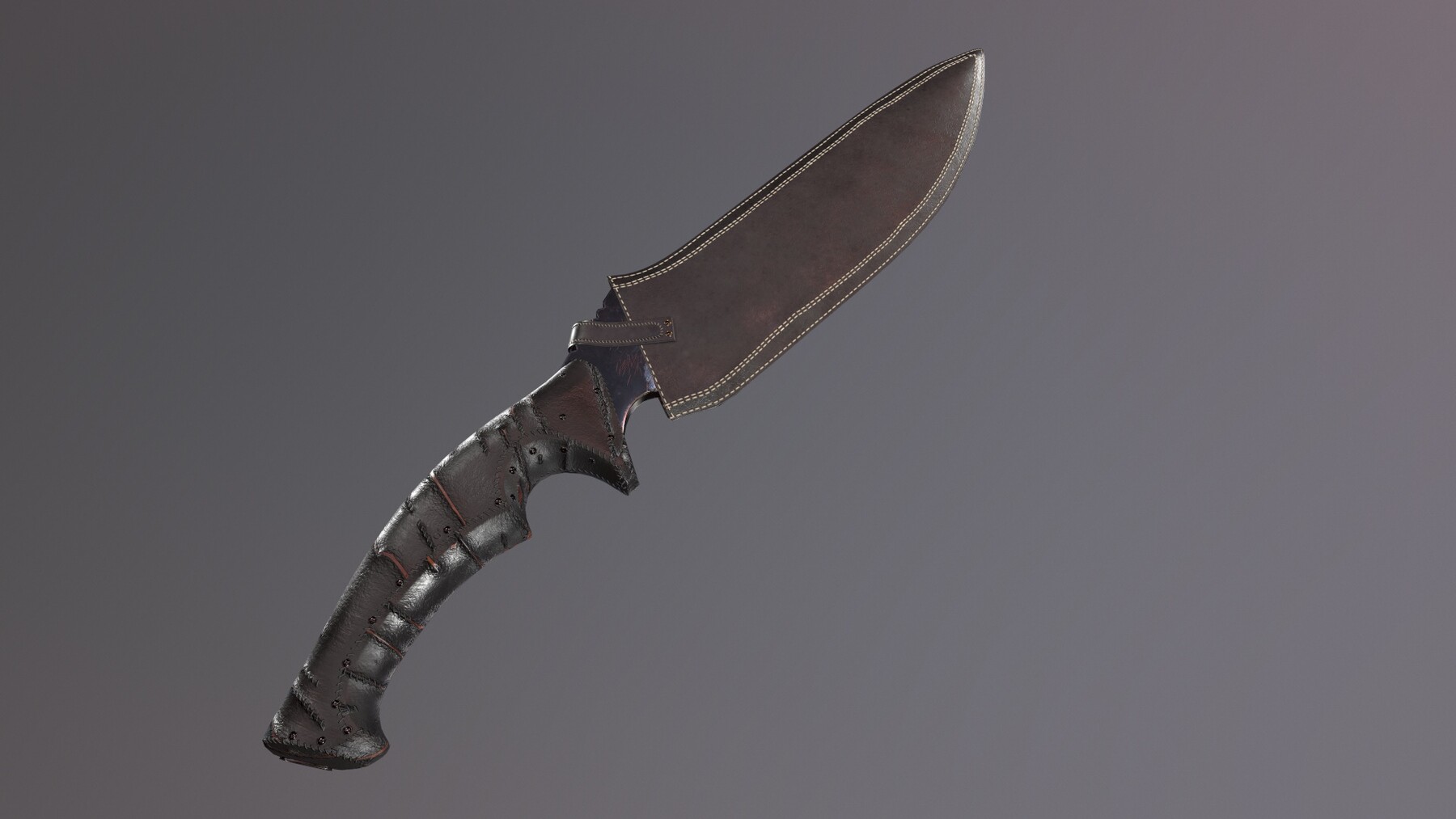 ArtStation - Knives Series - Knife #1 with sheath | Game Assets