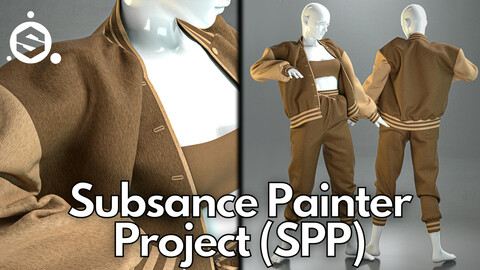 Substance Painter (.SPP) : Oversized bomber jacket