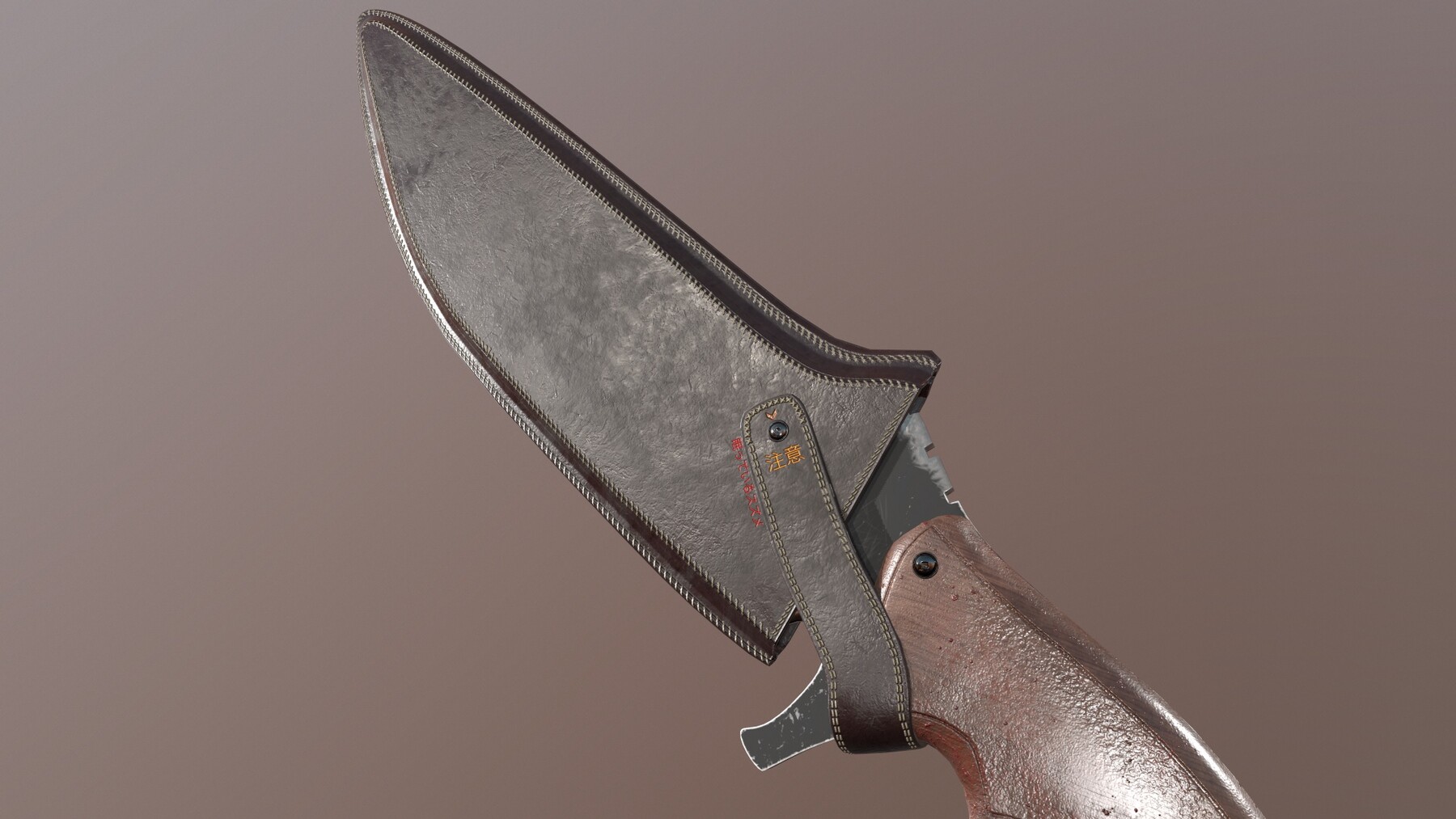 ArtStation - Knives Series - Knife #2 with sheath | Game Assets