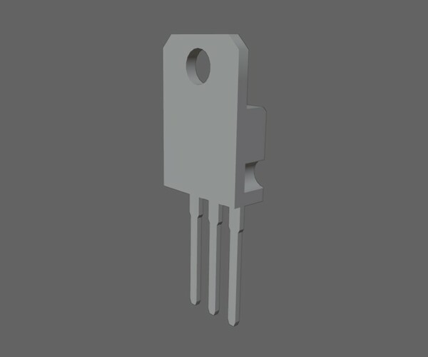 ArtStation - Transistor 7812 - Electronic parts Low-poly 3D model ...