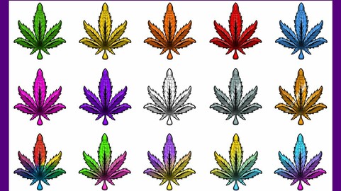 Twitch Sub Badges: 420 Leaf