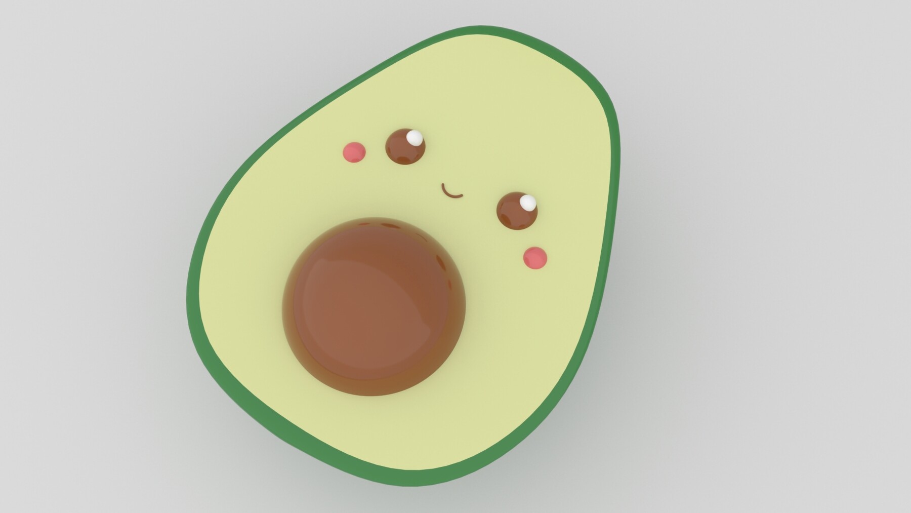 Inflated 3D Cute Avocado Tumbler