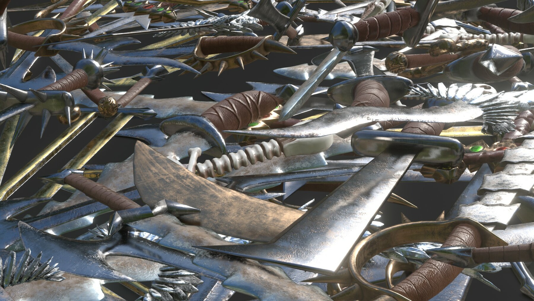 ArtStation - 100 Swords Collection Pack Low-Poly for Games PBR | Game ...