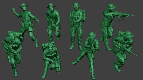 Modern Jungle Soldiers MJS1 Pack 1