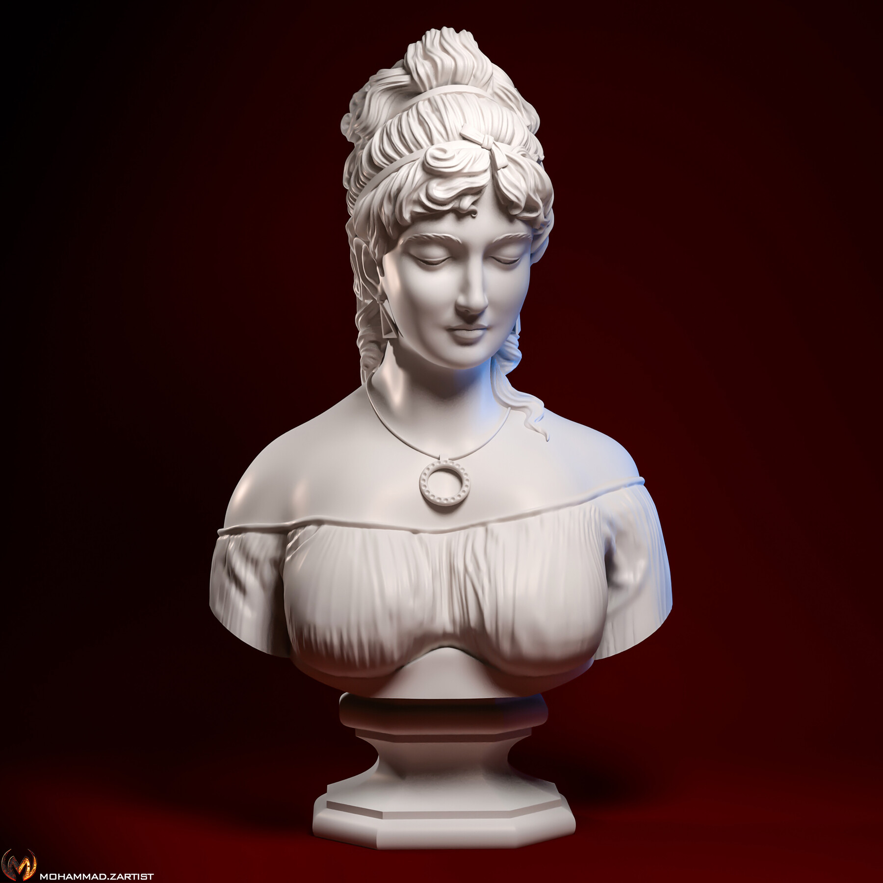 Bust of a italian woman