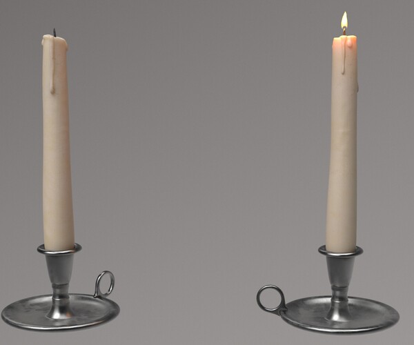 ArtStation Old Candle holder Resources