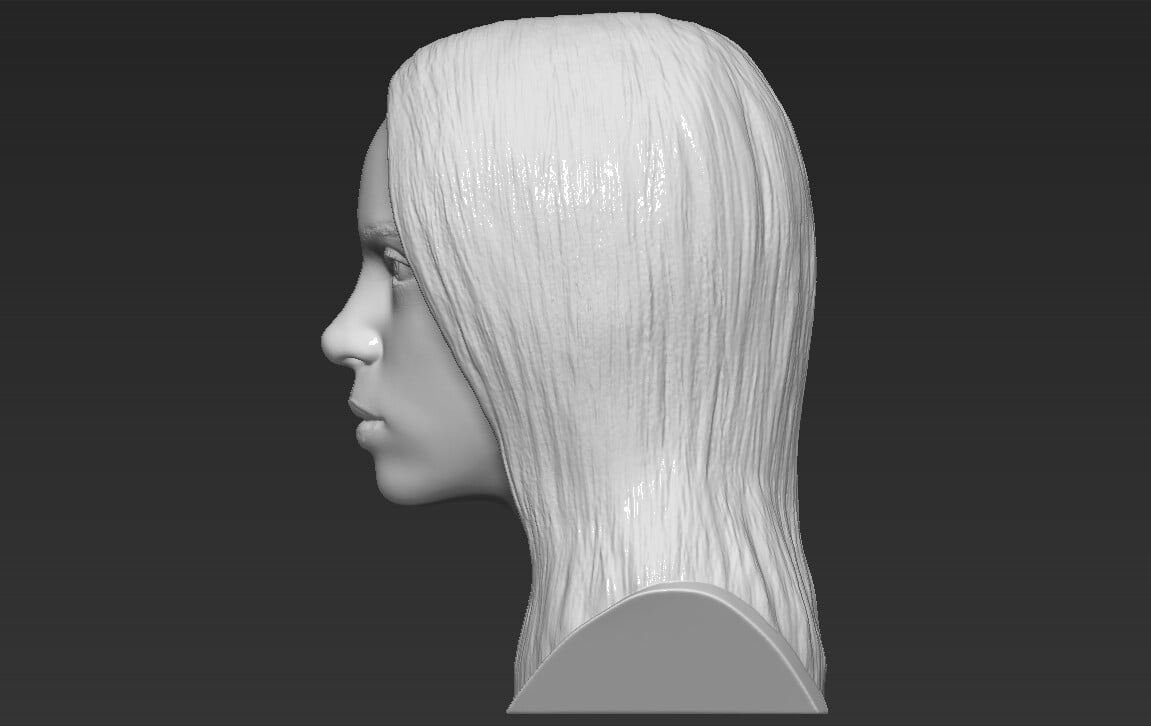 ArtStation - Billie Eilish bust 3D printing ready stl obj formats |  Resources