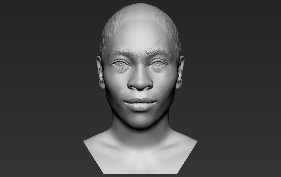 ArtStation - Serena Williams bust 3D printing ready stl obj formats ...