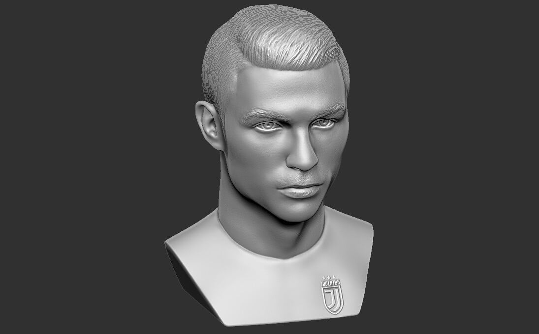 ArtStation - Cristiano Ronaldo bust for 3D printing | Resources