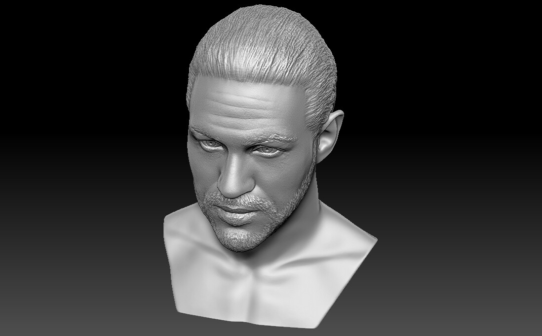 ArtStation - Tom Hardy bust 3D printing ready stl obj formats | Resources