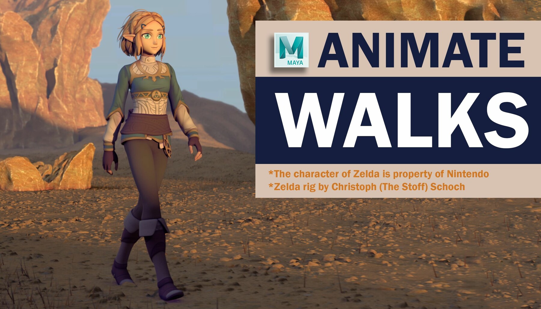 ArtStation - Animate a Professional Looking Walk in Maya. Includes  polishing! | Tutorials