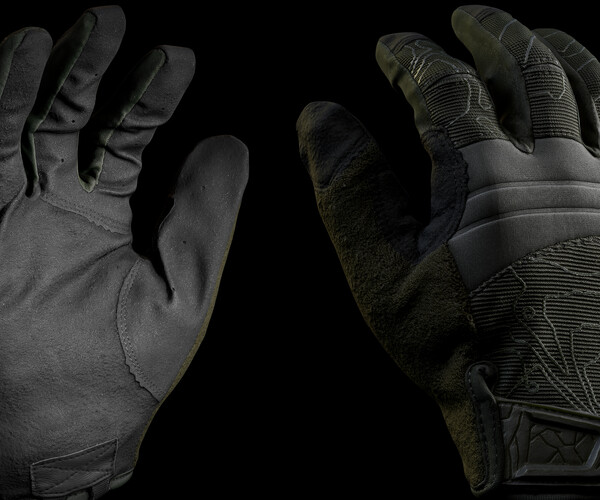 ArtStation - Tactical Gloves 034 | Game Assets