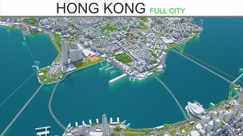 Hong Kong City 3D Model
