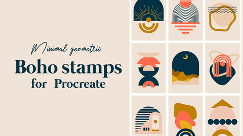 Geometric Boho Stamps For Procreate